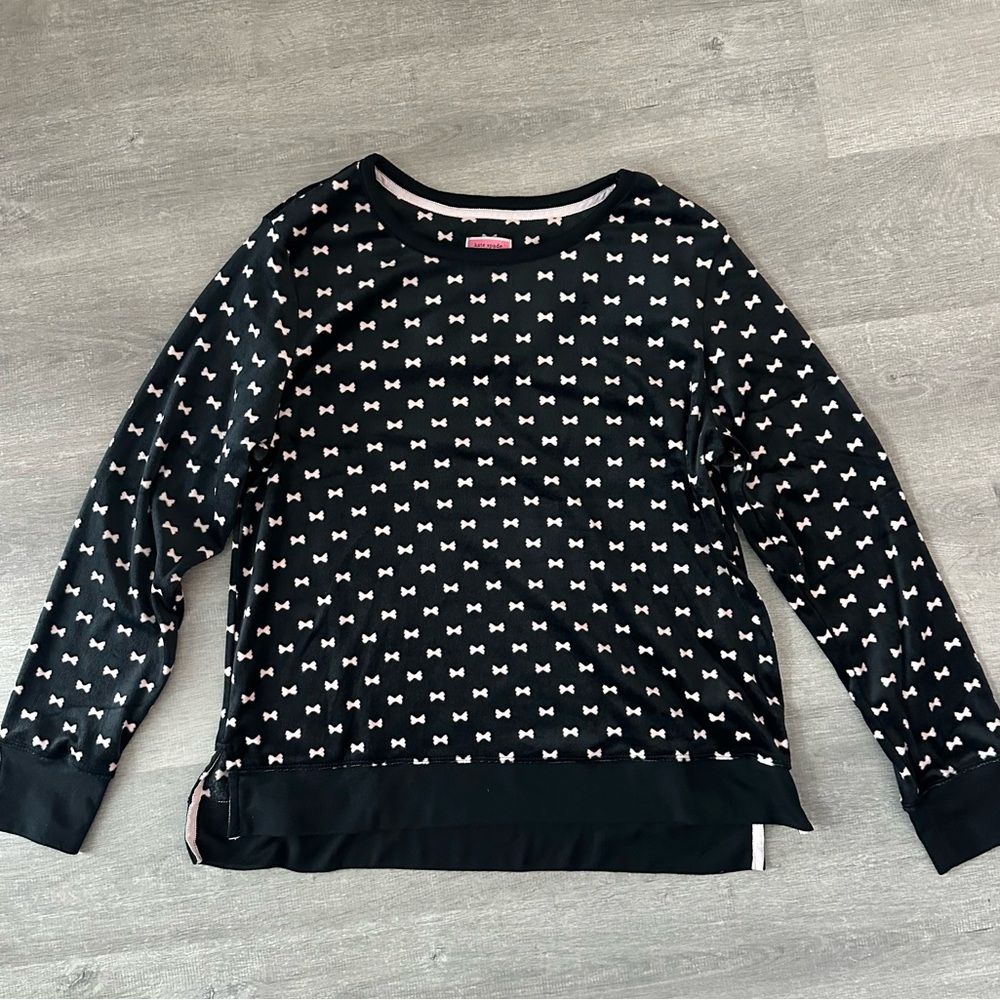 Kate Spade New York Bow Print Pajama Top - Coquette/Balletcore